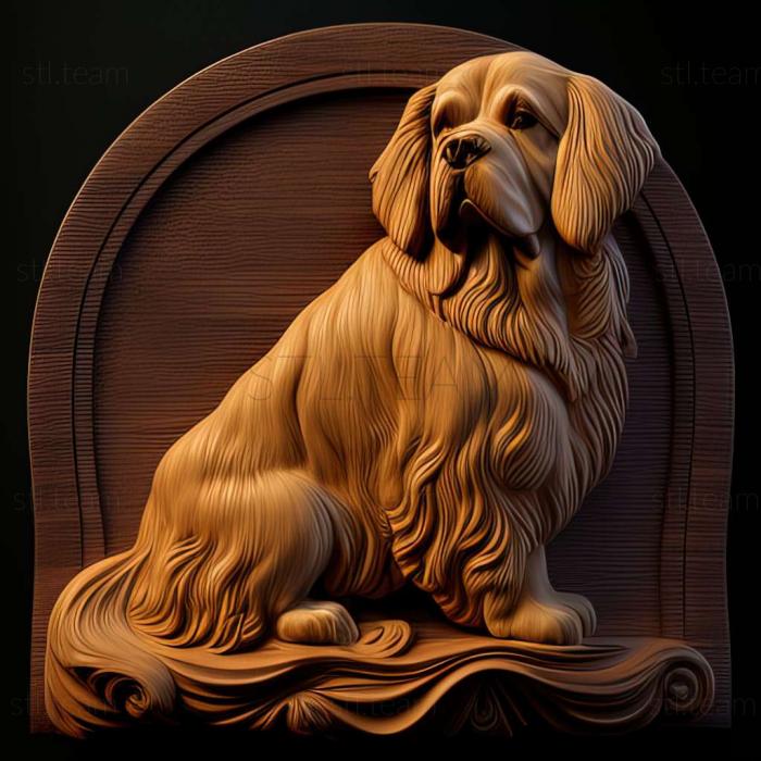 3D model Landseer dog (STL)